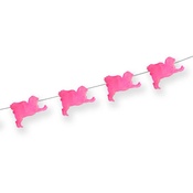 Pugs Might Fly - Pug Fairy Lights - Pink