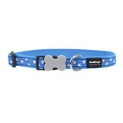 Red Dingo - Red Dingo Patterned Dog Collar - Turquoise/White Stars