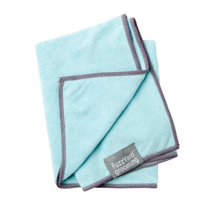 Microfibre Drying Towel for Puppies - Blue and Grey