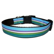 Woof and Meow - Ocean Stripe Dog Collar