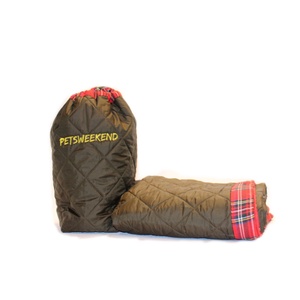 Personalised Pet Travel Bed - Green
