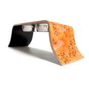Lola and Daisy - Burled Amberwood Large Pet Feeder