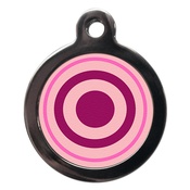 PS Pet Tags - Pink Bulls Eye Pet ID Tag