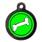 PS Pet Tags - Bone Pet ID Tag - Green