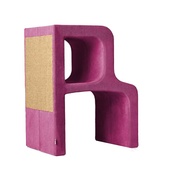 Catworks - Scratching Post - Letter R - Pink