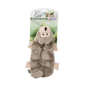 Gor Wild Multi-Squeak Dog Toy - Monkey