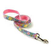 Yellow Dog - Flower Power on Pink Polka Lead Uptown Range