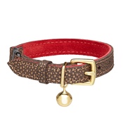 Cheshire & Wain - Red & Bronze Festive Cat Collar