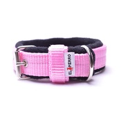 El Perro - 2.5cm width Fleece Comfort Dog Collar – Baby Pink