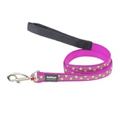 Red Dingo - Red Dingo Patterned Dog Lead - Hot Pink/Lime Green Sta
