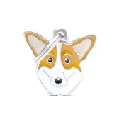 My Family - Welsh Corgi Engraved ID Tag