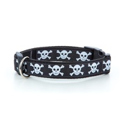 Pet Pooch Boutique - Black Skulls Collar 1" Width