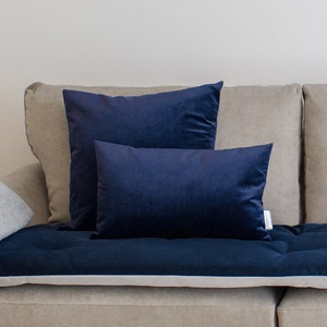 Velvet Scatter Cushion - Ink