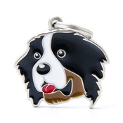 My Family - Bernese Mountain Dog Engraved ID Tag