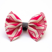 Hiro + Wolf - Geo Pink Dog Bow Tie