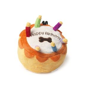 Birthday Cake Squeaky Dog Toy
