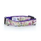 Pet Pooch Boutique - Lavender Rose Dog Collar 1" Width