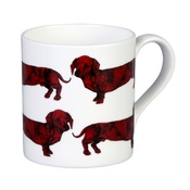 The Graduate Collection - Dachshund Mug - Red