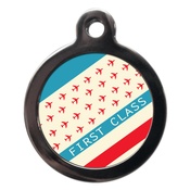 PS Pet Tags - First Class Stripe Pet ID Tag