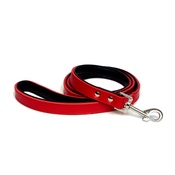 The Paws Pet Supplies - Fusion Red Leather Dog Lead
