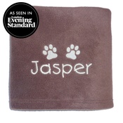 My Posh Paws - Personalised Fleece Blanket - Milk Chocolate