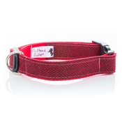 Pet Pooch Boutique - Red Tweed Collar