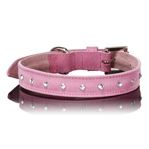 Light Pink Swarovski Dog Collar