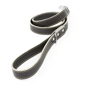 The Leather Dog Co - Grey Leather Dog Lead