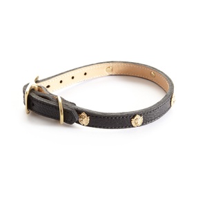 Woof Leather Dog Collar - Black