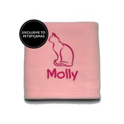 My Posh Paws - Personalised Cat Blanket - Pink