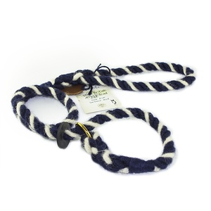 Rope Slip Lead - Wavy Navy