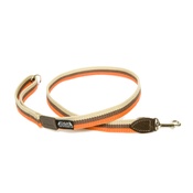 Dogs & Horses - Orange, Brown & Cream Wide Striped Webbing Lead