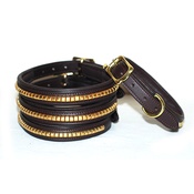 Pear Tannery - Clincher Leather Dog Collar - Chocolate Brown