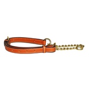 Pear Tannery - Adjustable Half Choke Chain Leather Dog Collar - Londo