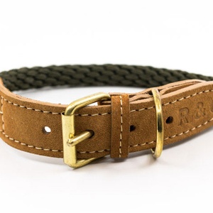 Rope collar (Braided) - Khaki