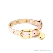 Linny - Baby Pink Crystal Cat Collar