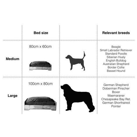 labrador bed size