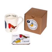New House Textiles - Chirp Mug and Coaster Gift Set