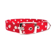 Ditsy Pet - Red Star Dog Collar