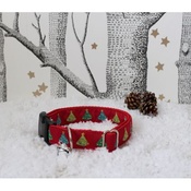 The Spotted Dog Company - Christmas Tree Dog Collar with Christmas Jingle