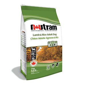Nutram Adult Lamb & Rice Dry Dog Food 3kg