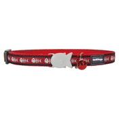 Red Dingo - Fish Bone Red Cat Collar