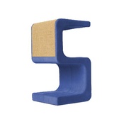 Catworks - Scratching Post - Letter S - Blue
