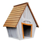 PJ Pet Products - The Bark-Shire Wooden Dog House