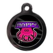 PS Pet Tags - Happy Go Licky Dog ID Tag
