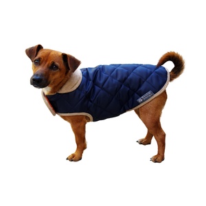 Quilted Dog Coat - Navy