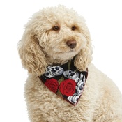 Pet Pooch Boutique - Skulls & Roses Dog Bandana