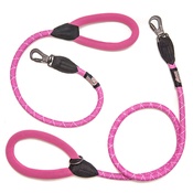Long Paws - Comfort Rope Dog Lead – Pink