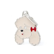 My Family - Poodle Engraved ID Tag – Apricot