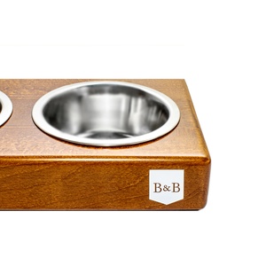 Amber Double Dog Bowl